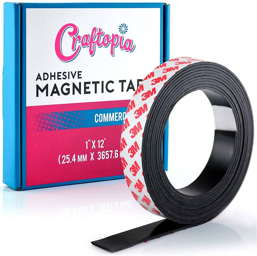 Craftopia 12ft Self Adhesive Magnet Strip Roll - Easy, Versatile, Reliable  – RoomDividersNow