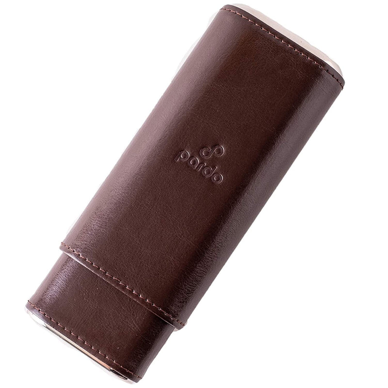 Spanish Cedar Lining Cigar Case with Polished Accents