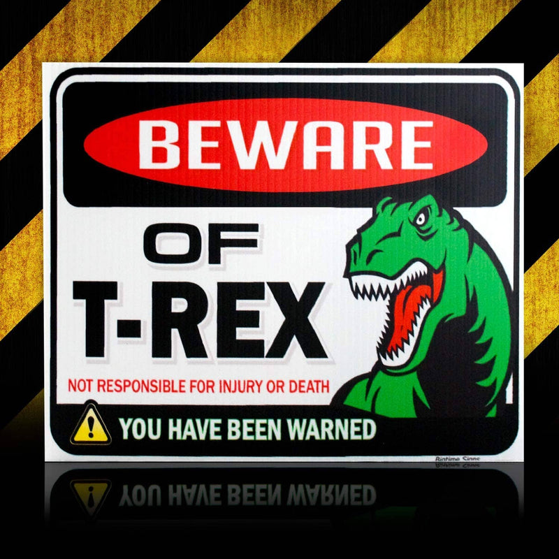 Dino Danger: T Rex Sign - 9" x 12"