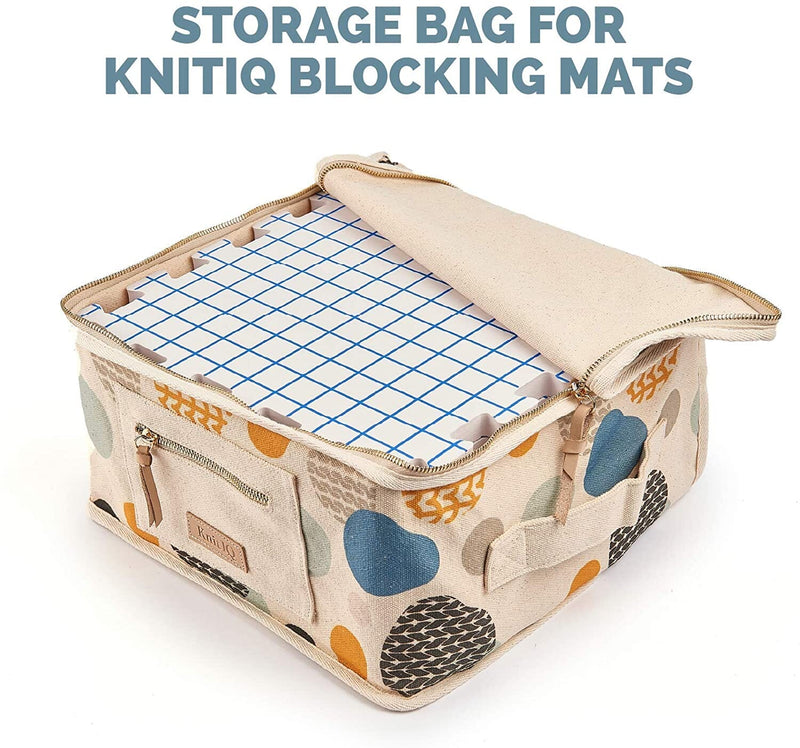 Woven Cotton Storage Bag Set with 9 Clamping Mats
