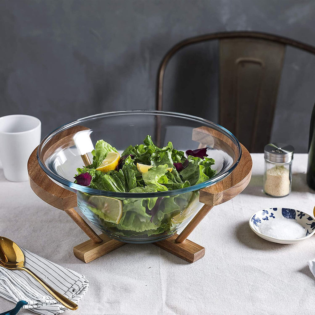Arcadia Glass Salad Bowl