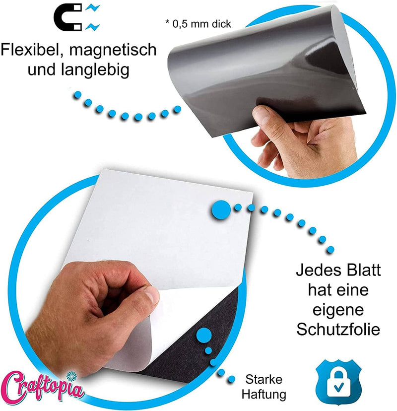Flexible Peel Magnetic Adhesive Sheets