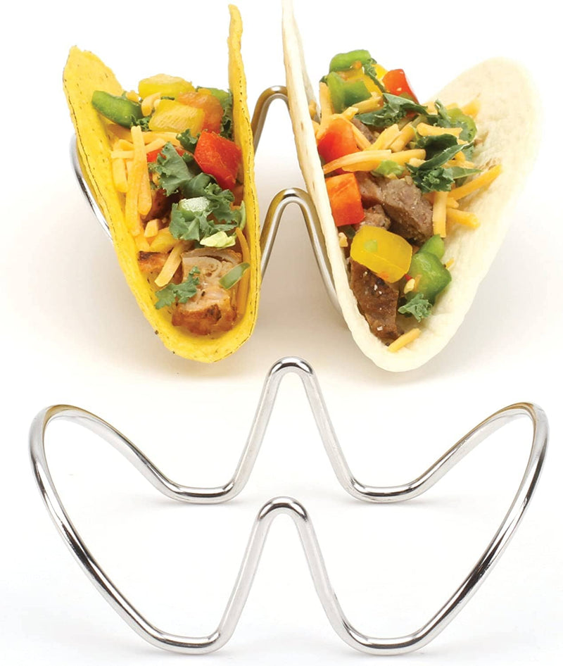 Stainless Steel Taco Holder Set for 2 Tacos
