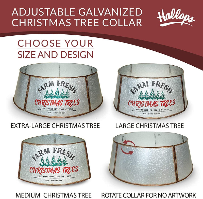 Adjustable Metal Tree Skirt for Christmas Trees