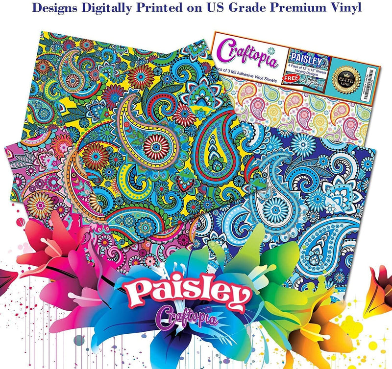 Paisley Pattern Vinyl Sheets